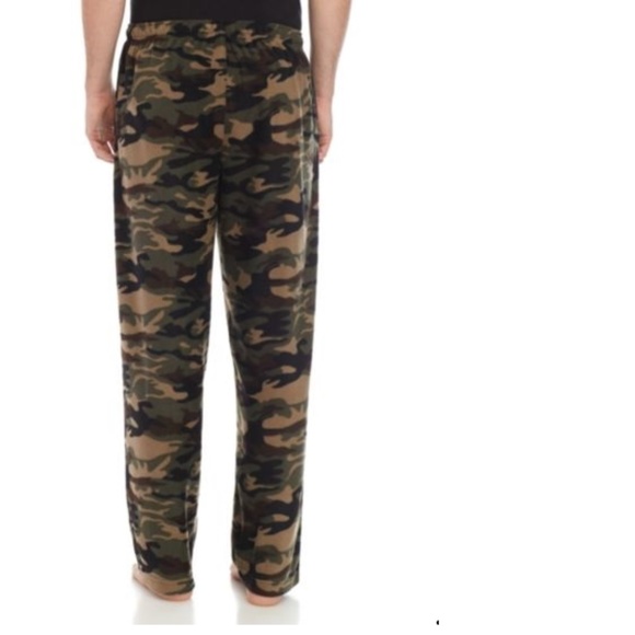 Men's Pajama Lounge Pants Camo Microfleece Sz S - Picture 2 of 3